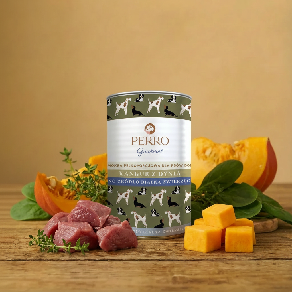 Perro Gourmet Adult-Kangur z dynią 400g