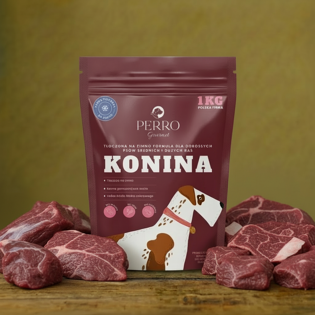Perro – Konina – Karma tłoczona na zimno – średnie i duże rasy