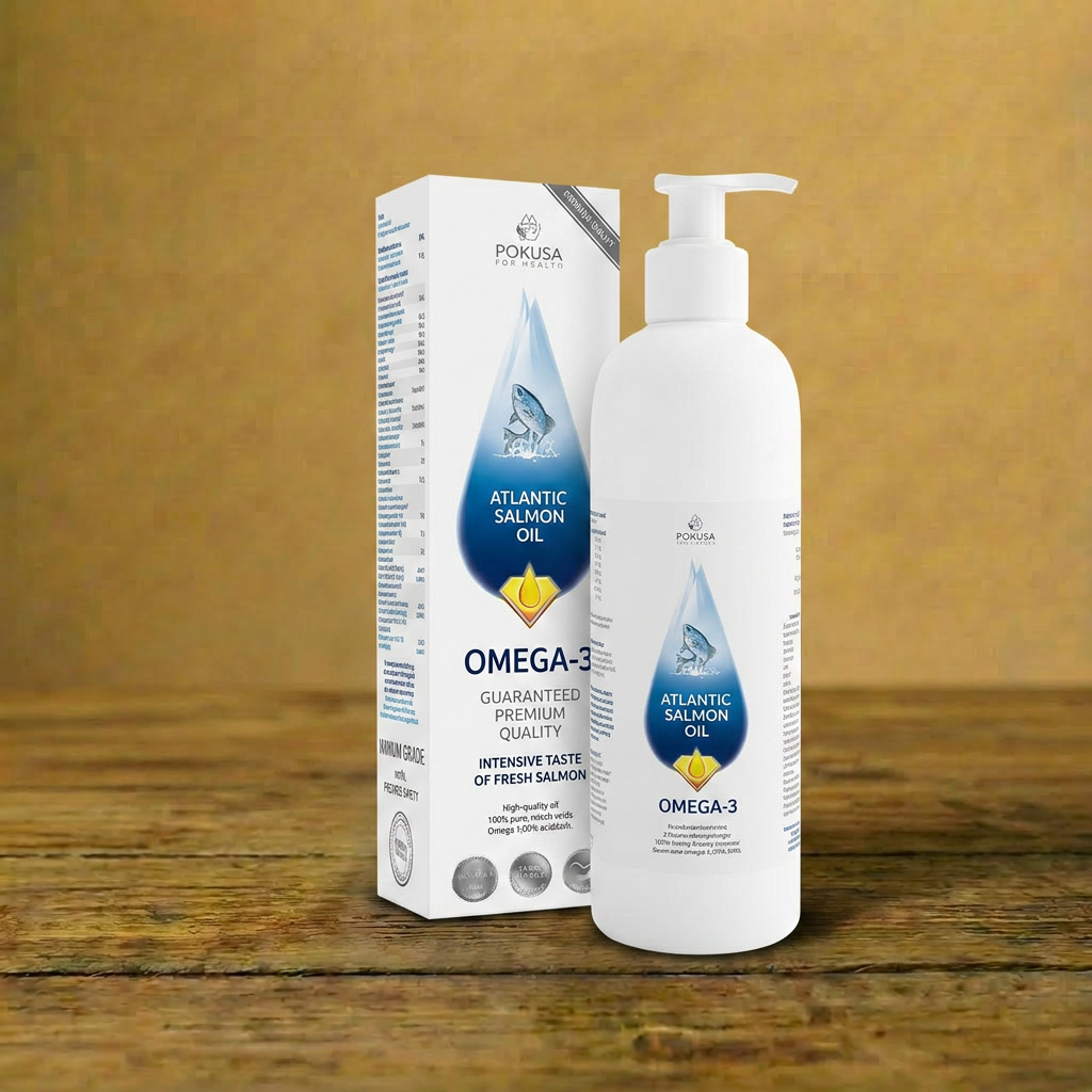 Pokusa – Atlantic Salmon Oil – 100 ml – Olej z łososia dla psów i kotów