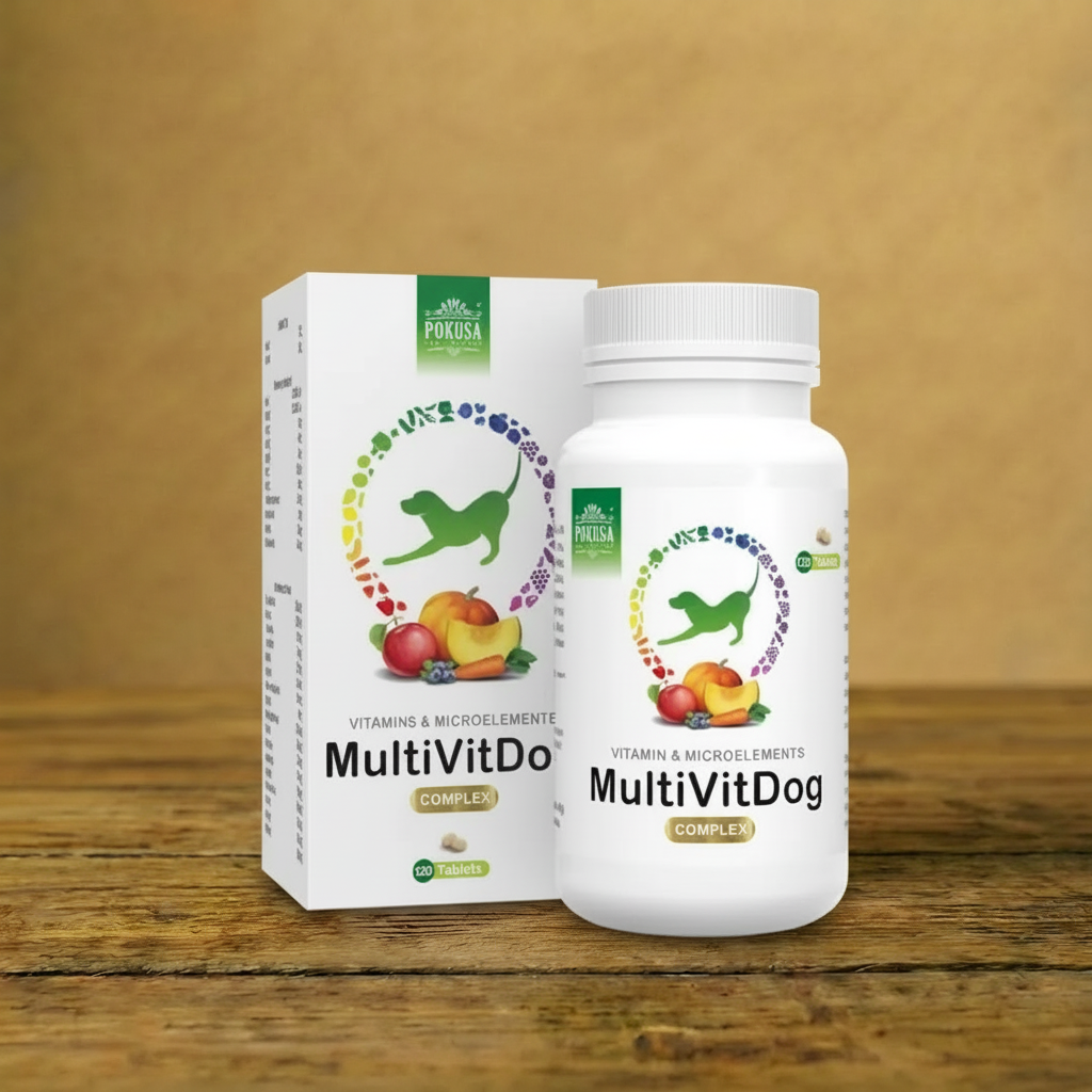 Pokusa – MultiVit Dog 120 tabletek – Witaminy dla psa