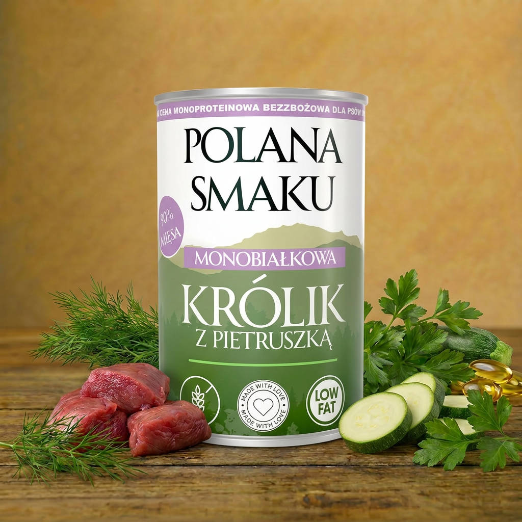 Polana Smaku Adult Królik z pietruszką 400g