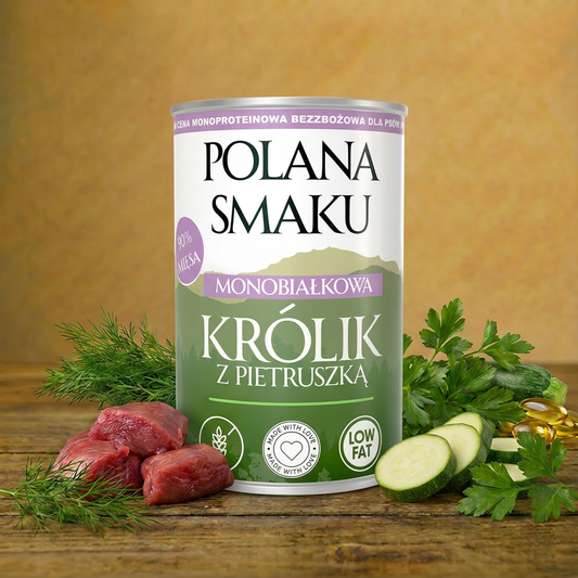 Polana Smaku Adult Królik z pietruszką 400g