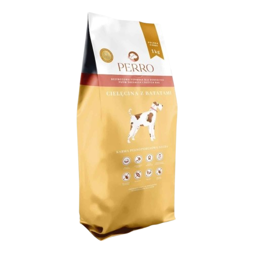 Cielęcina z batatami dla dorosłych psów średnich i dużych ras 1 kg