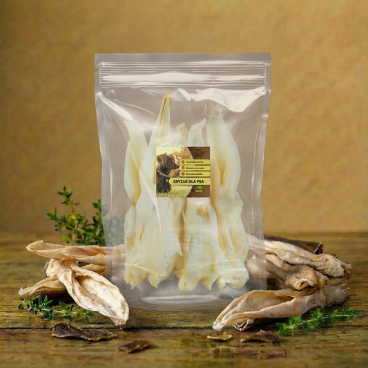 Psi Smak – ucho królicze bez włosa dla psa 100g 10szt