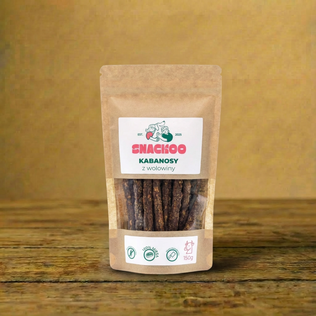 Snackoo - Kabanosy z wołowiny 150g