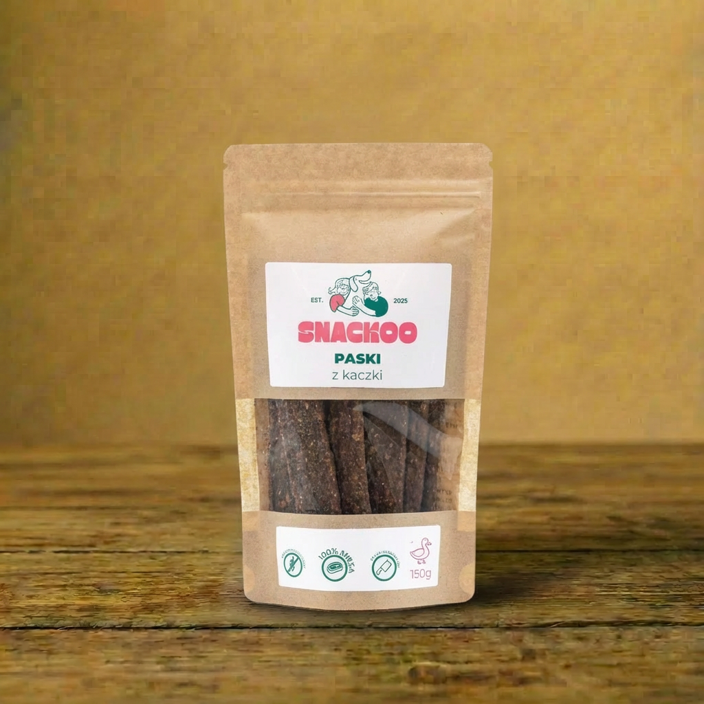 Snackoo - Paski mięsne z kaczki 150g