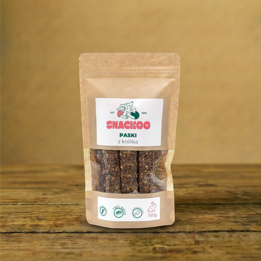 Snackoo - Paski mięsne z królika 150g