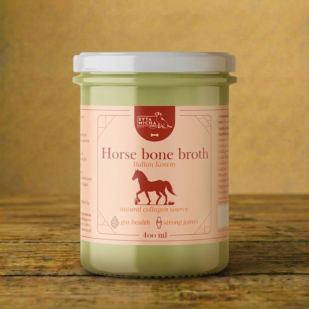 Syta Micha - Bulion z kości końskich dla psa 400ml