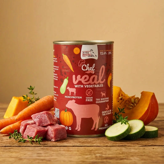 Syta Micha-Chef-Adult Cielęcina z warzywami 400g