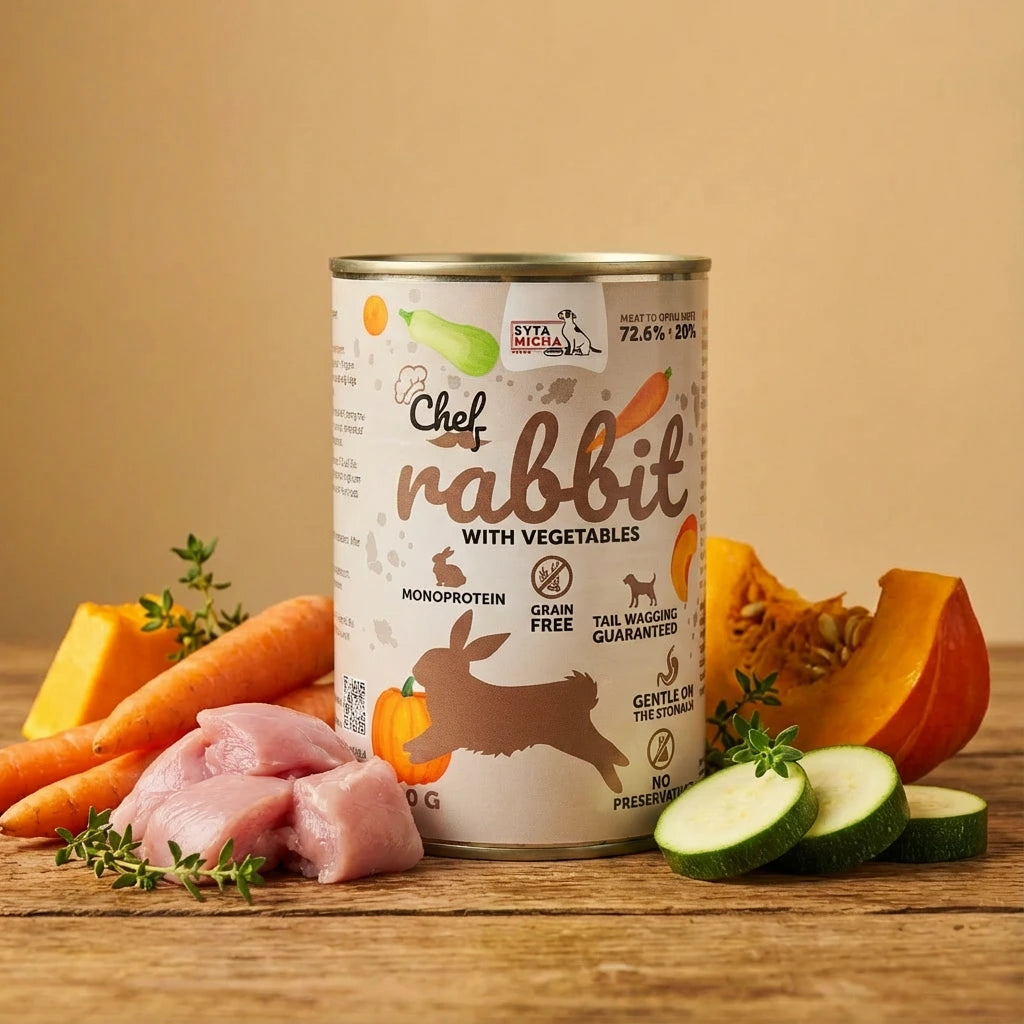 Syta Micha-Chef-Adult Królik z warzywami 400g