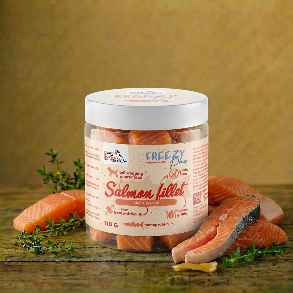 Syta Micha - FREEZY Pure 110g - 100% liofilizowany filet łososia dla psa