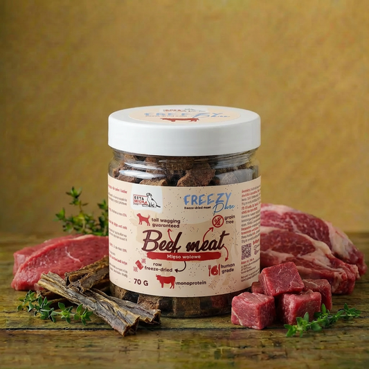 Syta Micha - FREEZY Pure 70g - 100% liofilizowane mięso wołowe dla psa