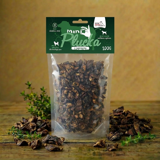 Syta Micha - Mini płucka z jagnięciny dla psa 100g