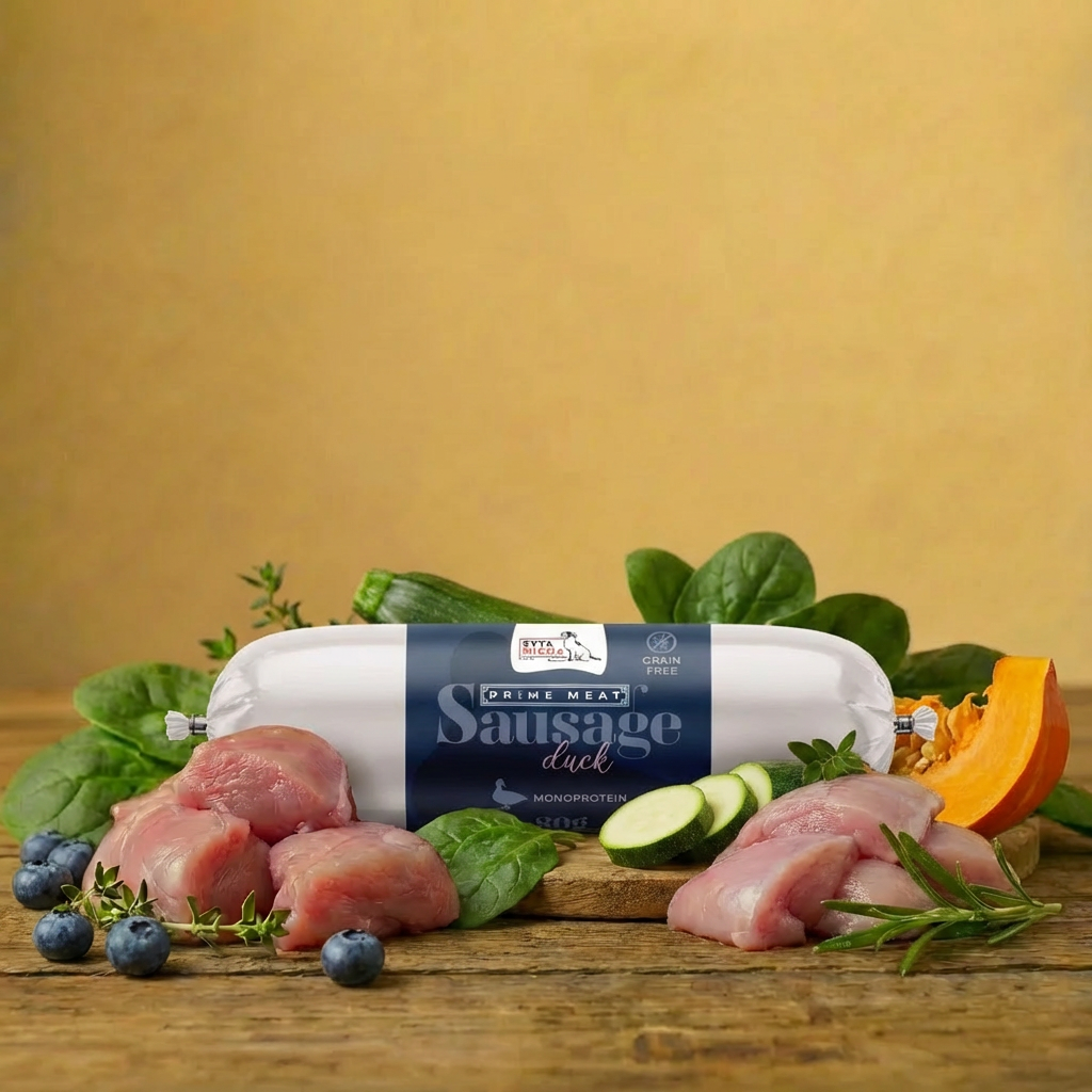 Syta Micha - Prime Meat Kiełbaska - Kaczka 80g