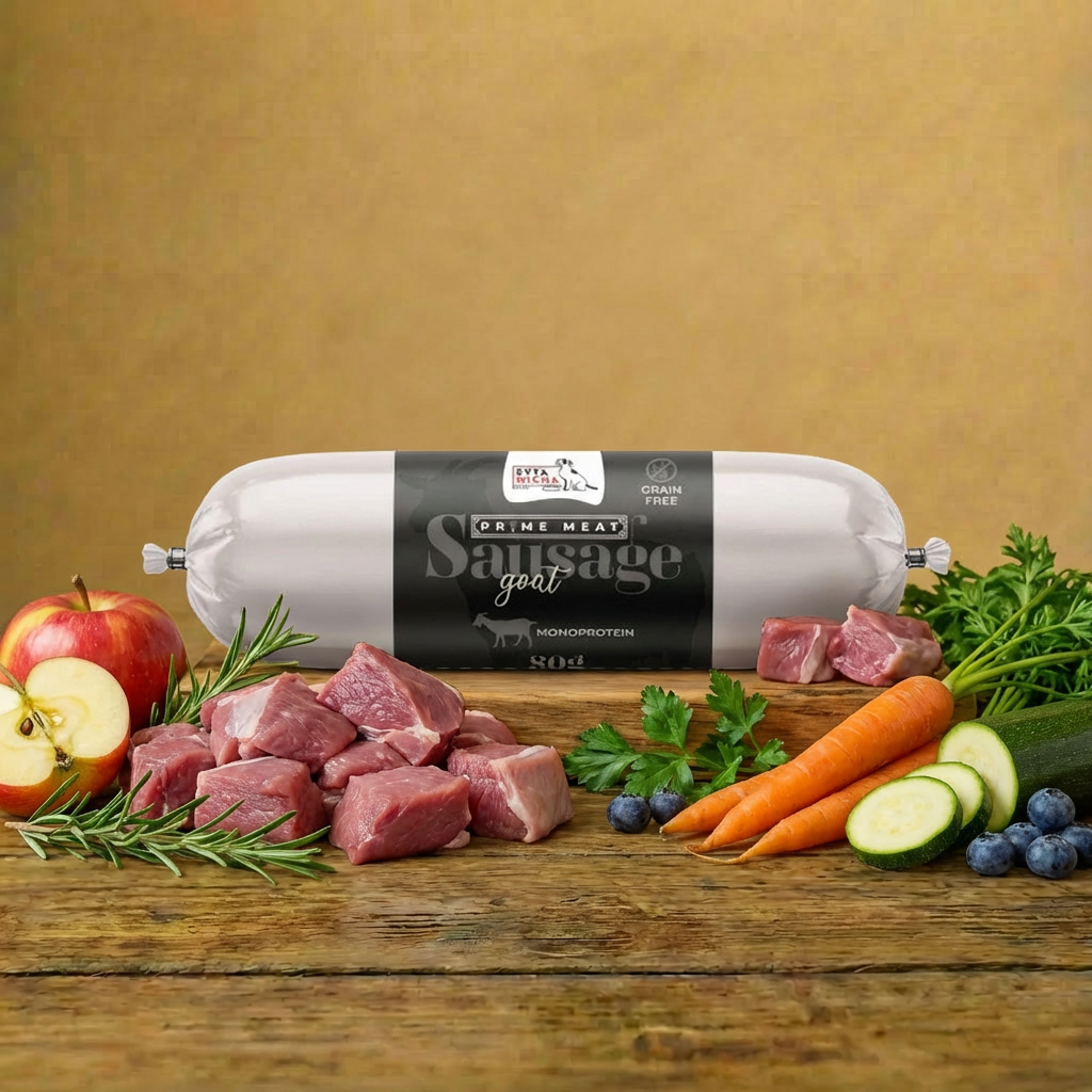 Syta Micha - Prime Meat Kiełbaska - Koza 80g