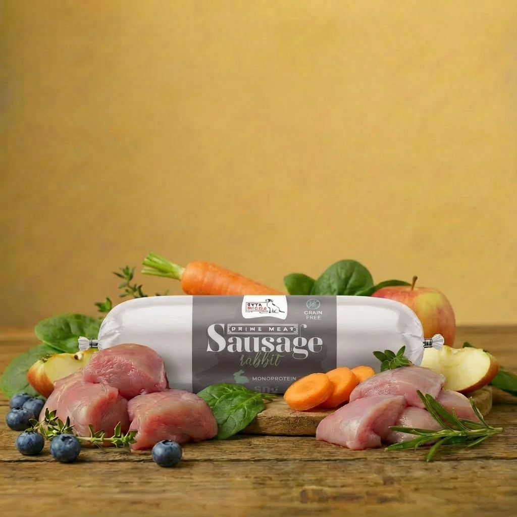 Syta Micha - Prime Meat Kiełbaska - Królik 80g