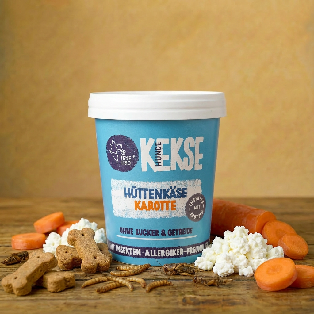 TENETRIO HUNDEKEKSE ciasteczka z owadów, twarogiem i marchewką 200g