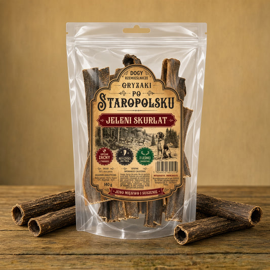 DOGY Rzemieślnicze – Gryzaki Po Staropolsku – JELENI SKURŁAT 140g