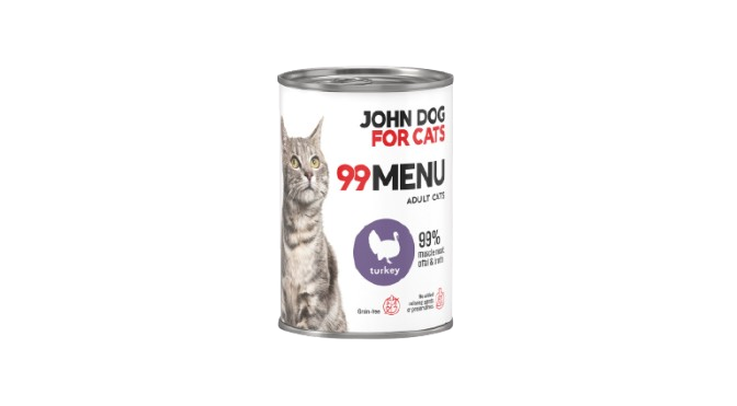 John Dog for Cats Karma mokra 99 MENU dla kota indyk 400 g