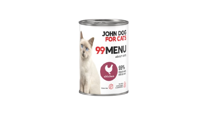 John Dog for Cats 99 menu karma mokra dla kota kurczak 400 g