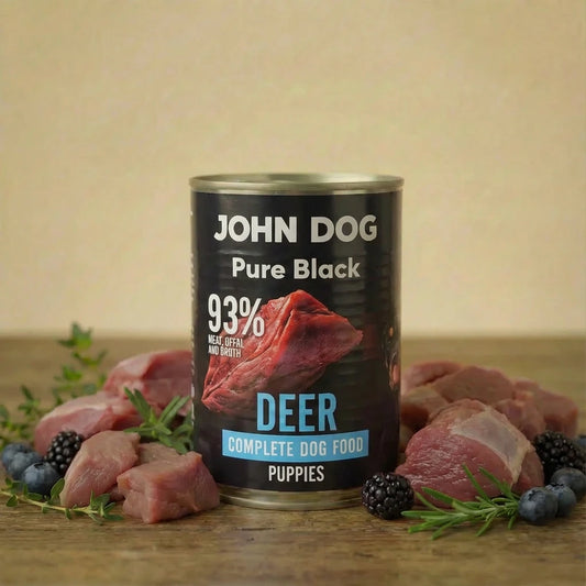 John Dog Pure Black Jeleń 400g