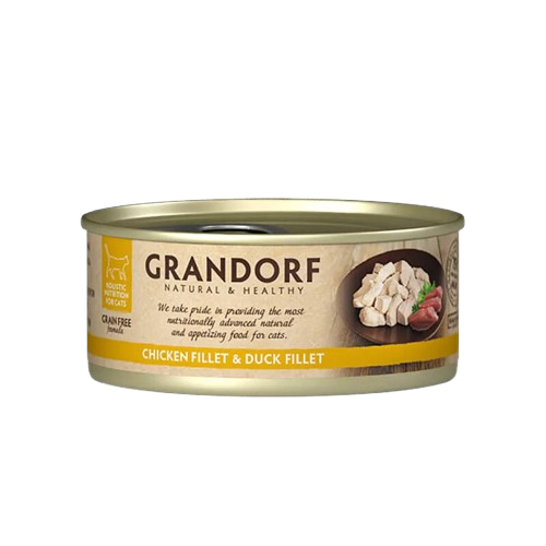 Grandorf Chicken Fillet & Duck Fillet Karma mokra dla kota z kurczakiem i kaczką 70 g