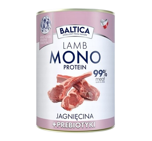 Karma mokra Lamb & prebiotics 400g