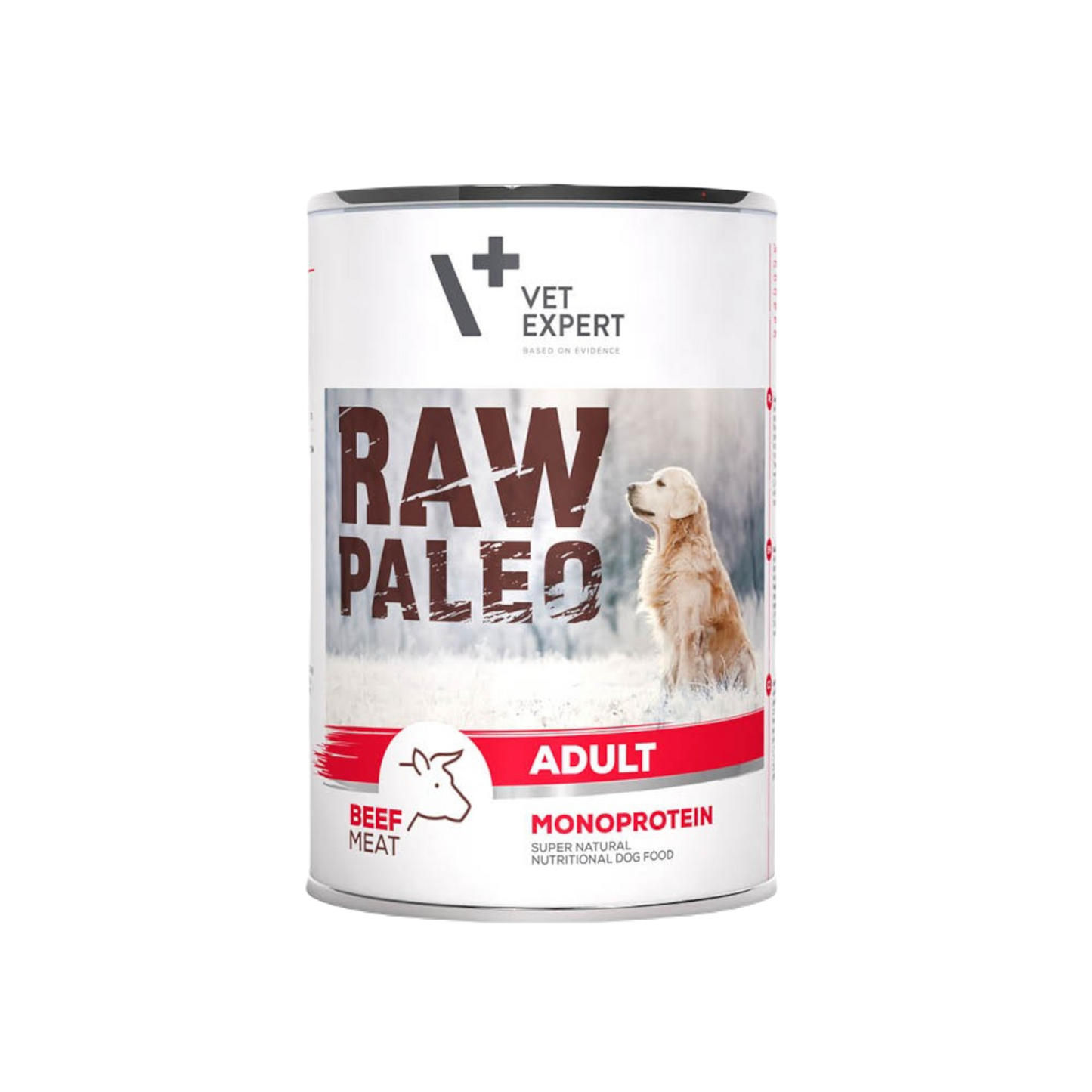 RAW PALEO ADULT Dog Monoproteina z wołowiną