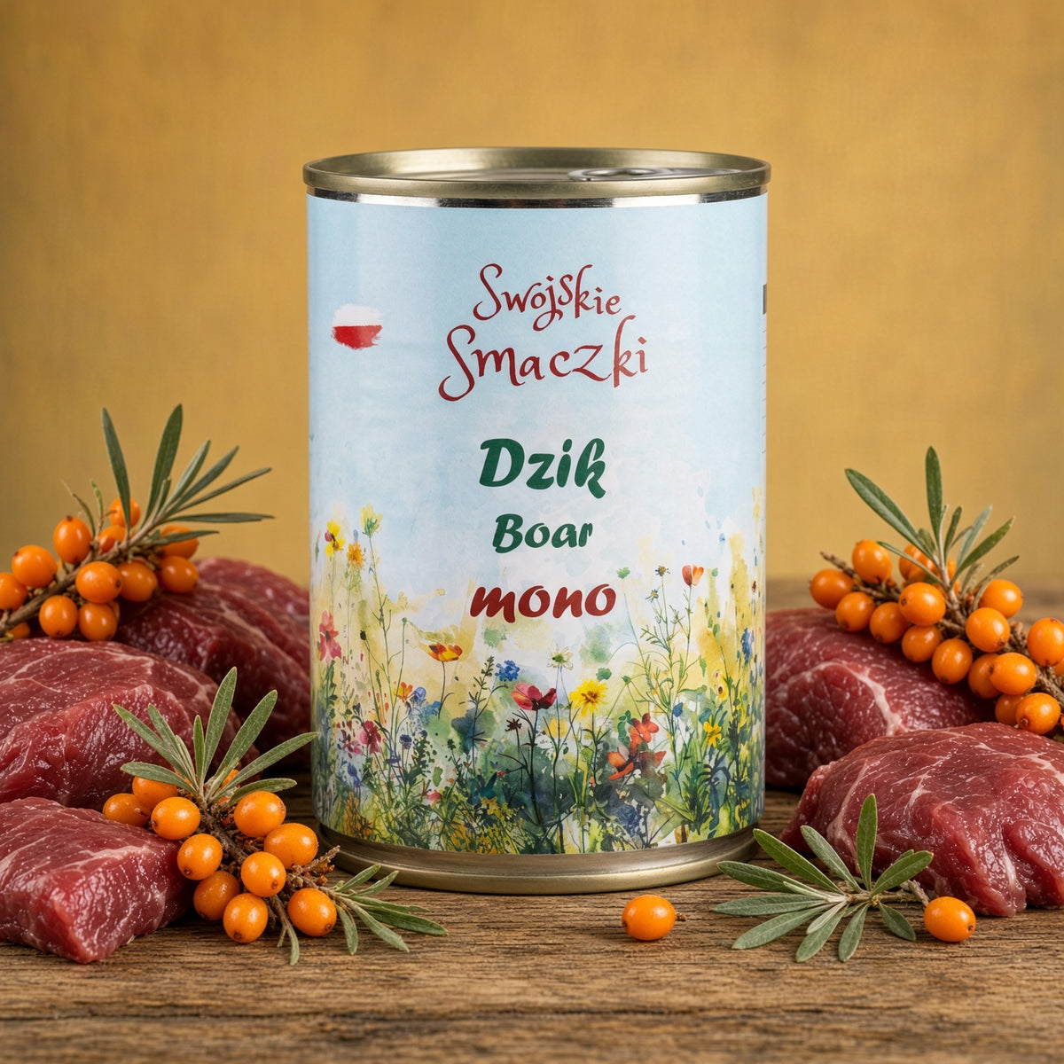 Swojskie Smaczki Mono Dzik 400 g – karma mokra dla psa