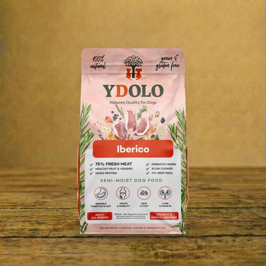 YDOLO Iberico – Wieprzowina Iberico – półwilgotna karma dla psa – opakowanie 2,5 kg / 10 kg