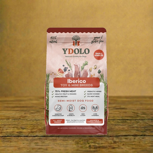 YDOLO Iberico – Wieprzowina Iberico – półwilgotna karma dla psa – opakowanie 700 g MINI