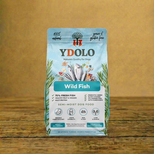 YDOLO Wild Fish – Ryby morskie – półwilgotna karma dla psa – opakowanie 2,5 kg / 10 kg